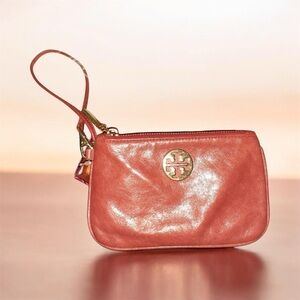 Tory Burch Leather Wristlet